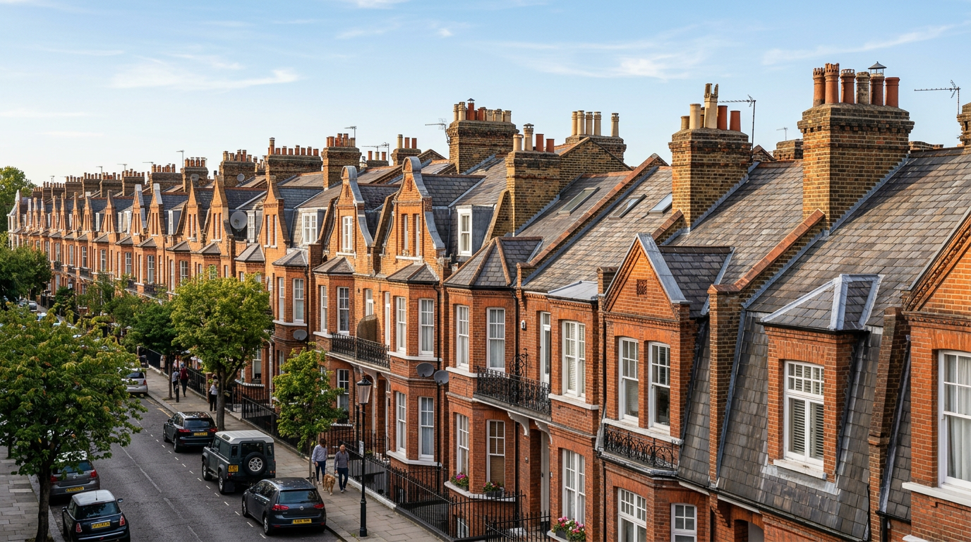 London rooftops showcasing expert roofing work